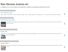 Tablet Screenshot of petewenmanaviationart.blogspot.com