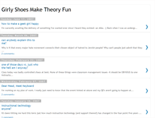 Tablet Screenshot of girlyshoetheory.blogspot.com