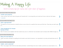 Tablet Screenshot of makingahappylife.blogspot.com