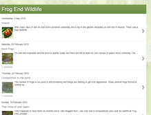 Tablet Screenshot of frog-end-wildlife.blogspot.com
