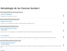 Tablet Screenshot of metodologiadelascienciassociales.blogspot.com