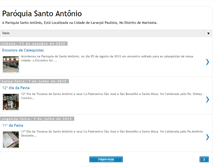 Tablet Screenshot of paroquiasantoantoniomaristela.blogspot.com