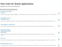 Tablet Screenshot of oracleapplinks.blogspot.com