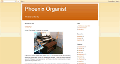 Desktop Screenshot of phoenixorganist.blogspot.com