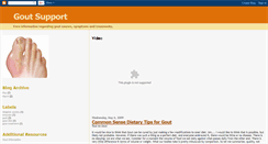Desktop Screenshot of goutsupport.blogspot.com