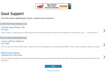 Tablet Screenshot of goutsupport.blogspot.com
