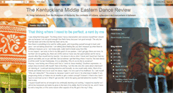 Desktop Screenshot of bellydancereview.blogspot.com