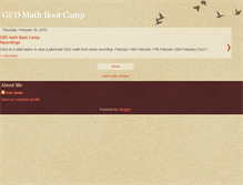 Tablet Screenshot of gedmathbootcamp.blogspot.com