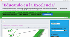 Desktop Screenshot of educandoenlaexcelencia.blogspot.com