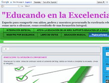 Tablet Screenshot of educandoenlaexcelencia.blogspot.com