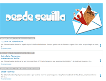 Tablet Screenshot of flamencodesdesevilla.blogspot.com