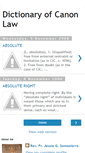 Mobile Screenshot of canonlawdictionary.blogspot.com