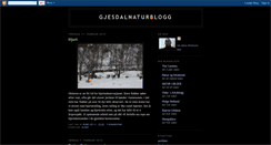 Desktop Screenshot of gjesdalnaturblogg.blogspot.com