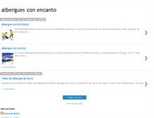 Tablet Screenshot of albergues-con-encanto.blogspot.com