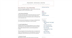 Desktop Screenshot of penny-stock-info-3.blogspot.com