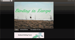 Desktop Screenshot of europebirdspictures.blogspot.com