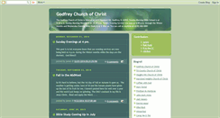 Desktop Screenshot of godfreychurchofchrist.blogspot.com