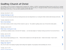 Tablet Screenshot of godfreychurchofchrist.blogspot.com