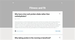 Desktop Screenshot of fitnessandfit.blogspot.com