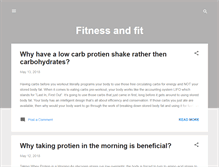 Tablet Screenshot of fitnessandfit.blogspot.com