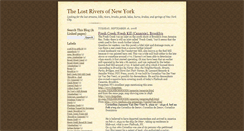 Desktop Screenshot of lostriversnyc.blogspot.com