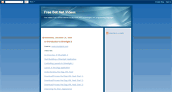 Desktop Screenshot of freedotnetvideos.blogspot.com