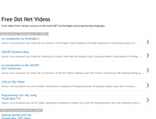 Tablet Screenshot of freedotnetvideos.blogspot.com