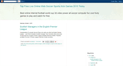 Desktop Screenshot of freeonlinesoccergames.blogspot.com