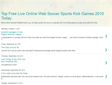 Tablet Screenshot of freeonlinesoccergames.blogspot.com