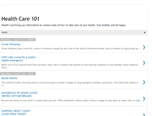 Tablet Screenshot of health-care-101.blogspot.com