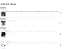 Tablet Screenshot of milkehoney.blogspot.com