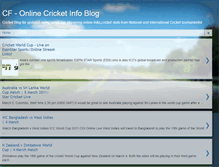 Tablet Screenshot of cricket-fan-india.blogspot.com