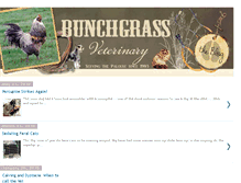 Tablet Screenshot of bunchgrassveterinaryblog.blogspot.com