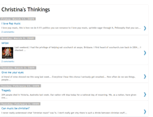 Tablet Screenshot of christinasthinkings.blogspot.com