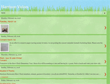 Tablet Screenshot of harrisonvoices.blogspot.com