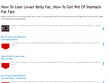 Tablet Screenshot of howtoloselowerbellyfat.blogspot.com