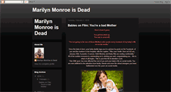 Desktop Screenshot of marilynmonroeisdead.blogspot.com