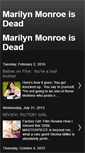 Mobile Screenshot of marilynmonroeisdead.blogspot.com