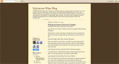 Desktop Screenshot of epicureanwine.blogspot.com