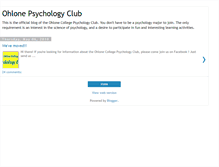 Tablet Screenshot of ohlonepsychologyclub.blogspot.com