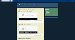 Desktop Screenshot of ouvindomusicas.blogspot.com
