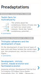Mobile Screenshot of preadaptations.blogspot.com
