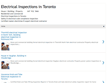 Tablet Screenshot of electrical-inspection-in-toronto.blogspot.com