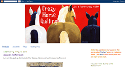 Desktop Screenshot of crazyhorsequilting.blogspot.com