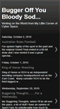 Mobile Screenshot of buggeroffyoubloodysod.blogspot.com