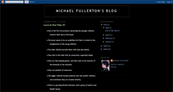 Desktop Screenshot of michaelfullerton.blogspot.com