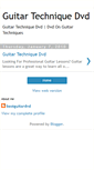 Mobile Screenshot of guitartechniquedvd.blogspot.com