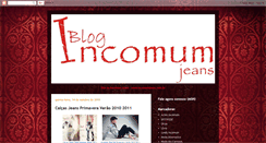 Desktop Screenshot of incomumjeans.blogspot.com