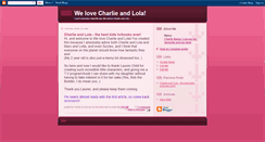 Desktop Screenshot of charlieandlola.blogspot.com