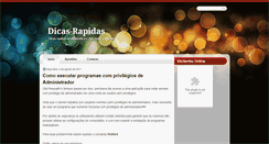 Desktop Screenshot of dicas-rapidas.blogspot.com